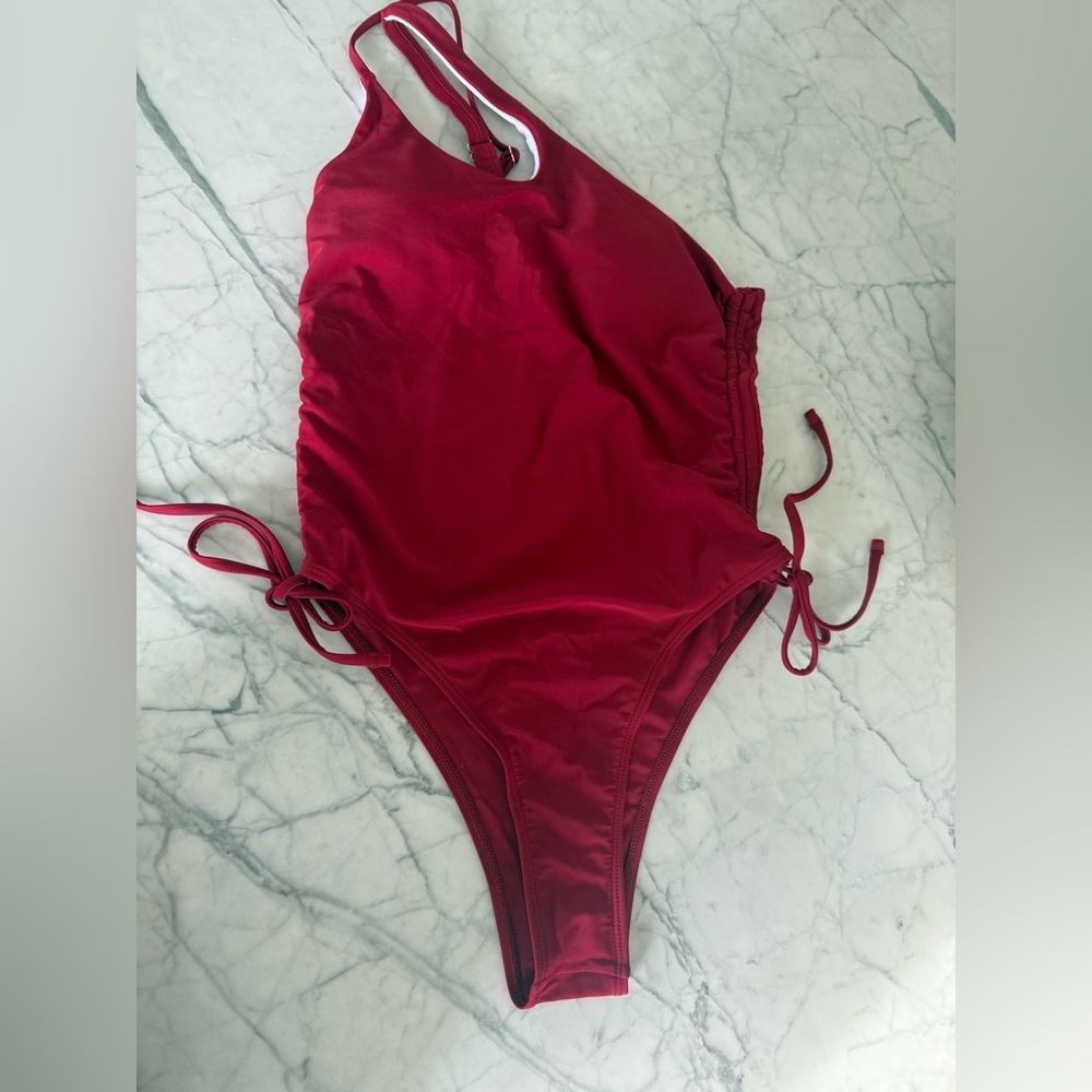 SHEIN red One-Piece Swimsuit
